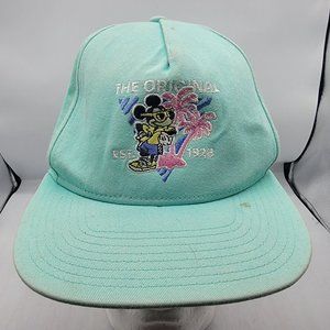 Vans x Disney Teal Blue Hat Snapback Mickey Mouse 90th Anniversary Casual